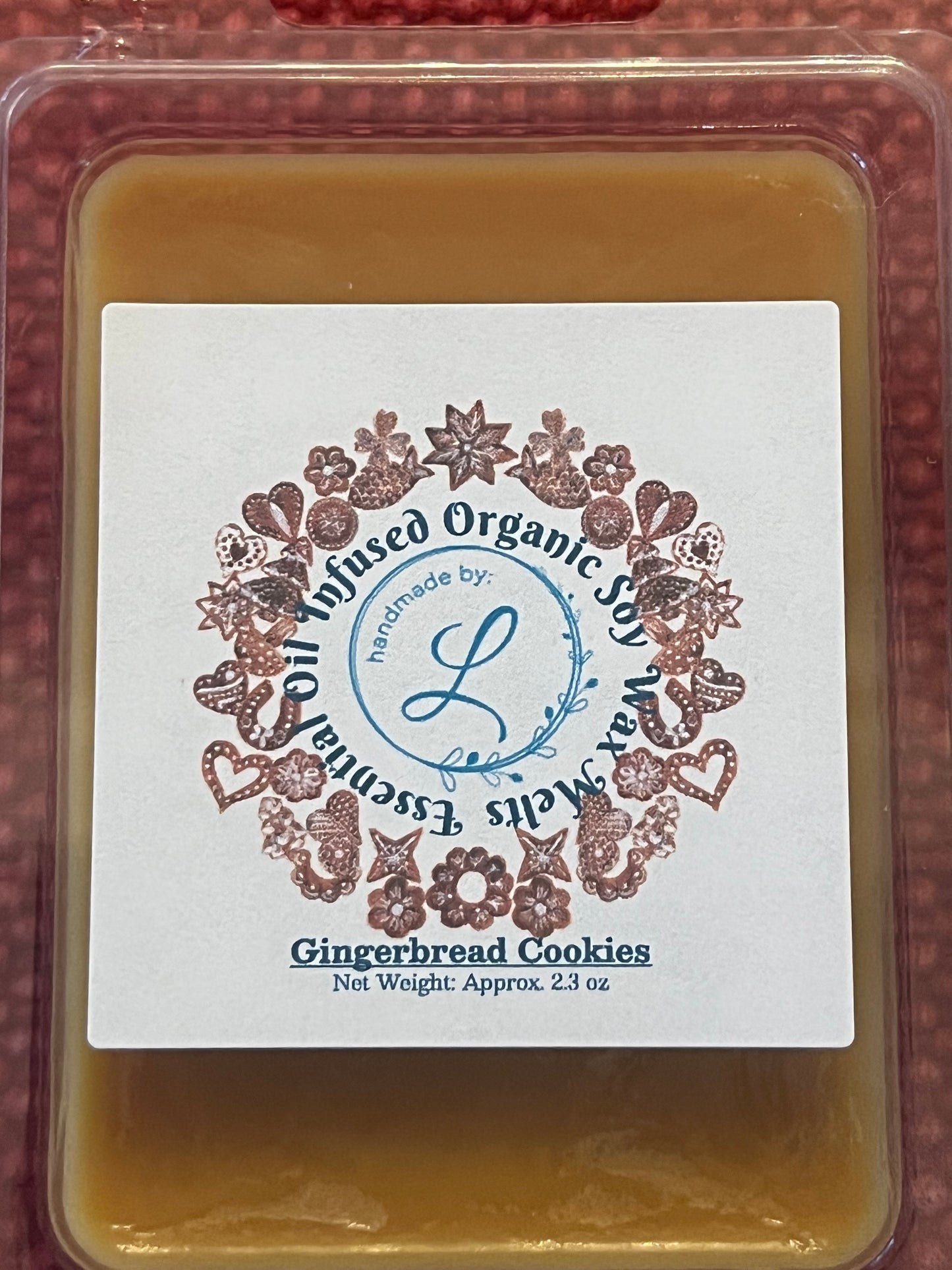 Gingerbread Cookies Essential Oil Infused Organic Soy Wax Melts