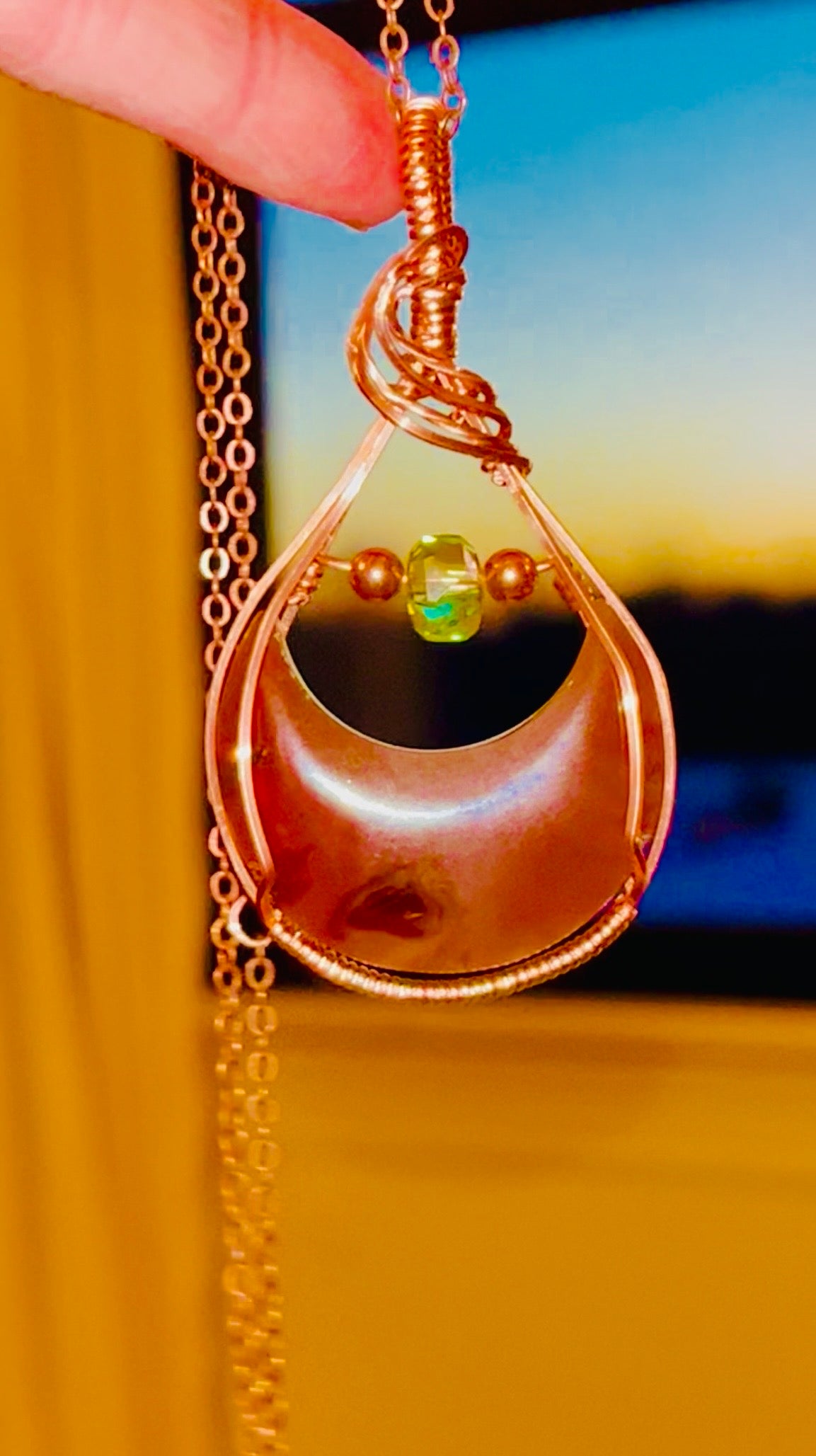 Indonesian Amber Copper Necklace