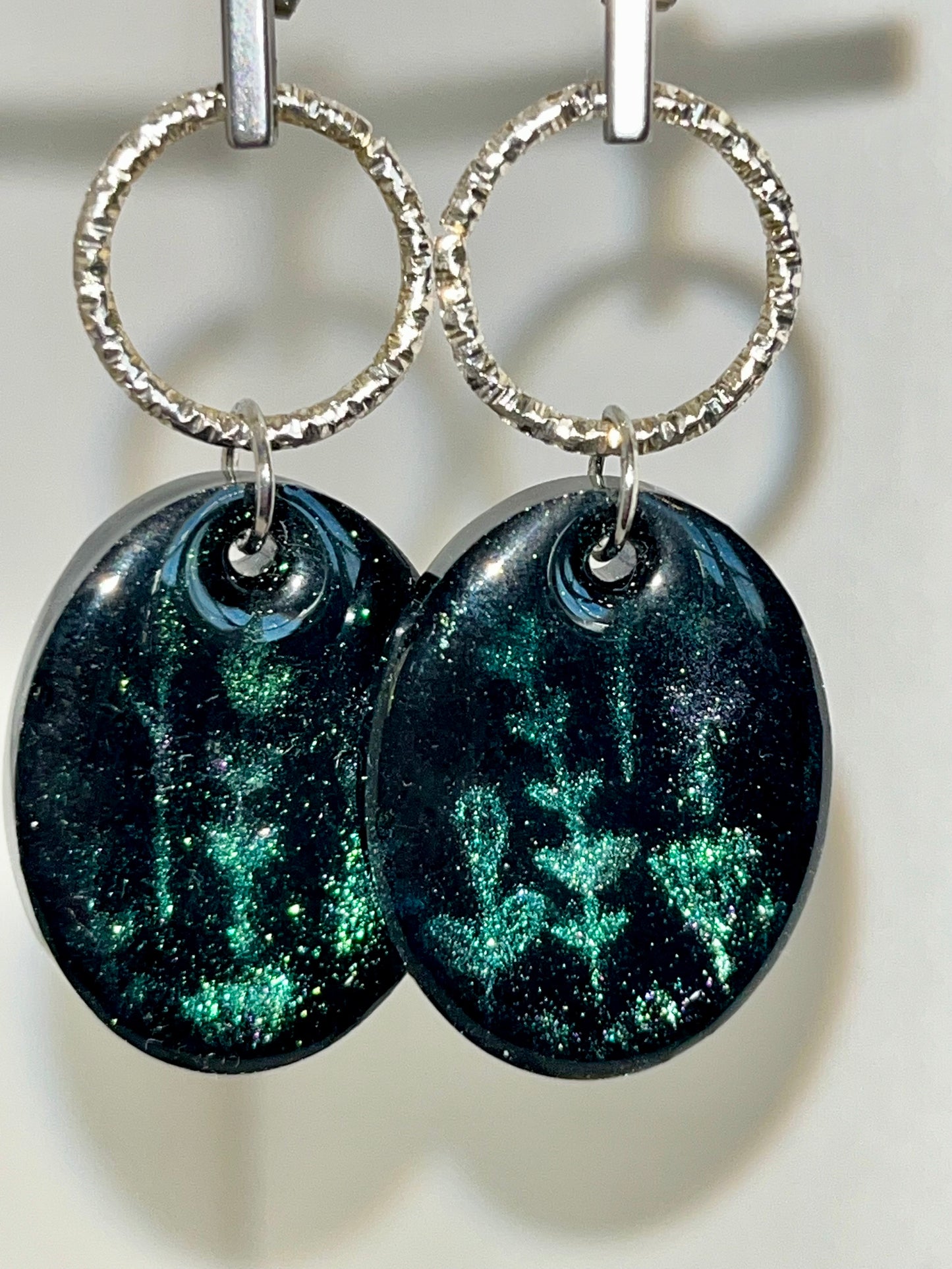 Botanical Cat Eye Effect Earrings